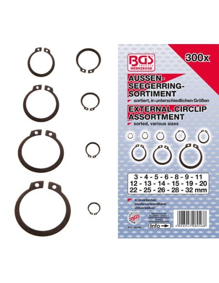 REF  8046         Surtido de anillos de seguridad