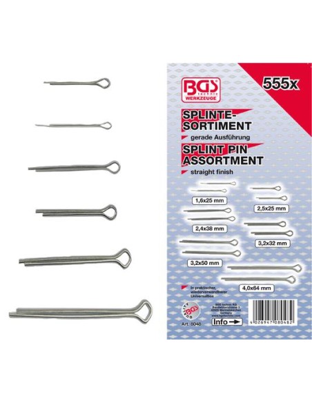 REF  8048  Surtido de pasadores Ø 1 6 - 4 0 mm 555