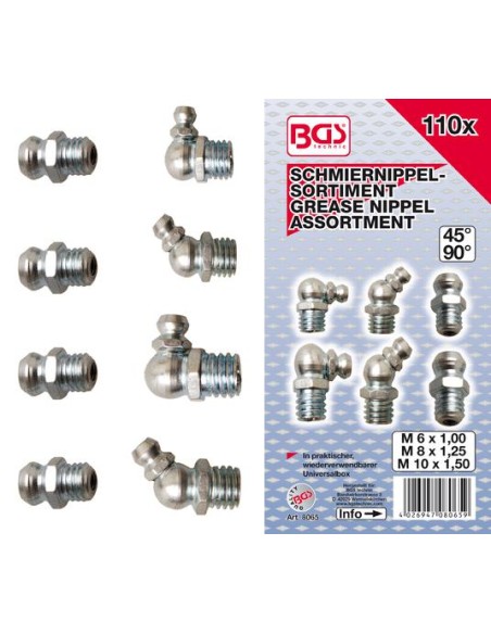 REF  8065        Surtido de engrasadores 110 pieza