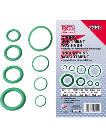 REF  8121      Surtido de juntas tóricas HNBR Ø 3