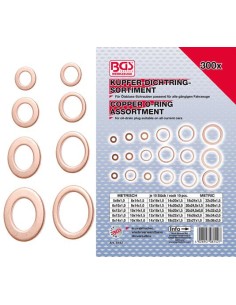 REF  8142      Surtido de arandelas cobre 300 piez