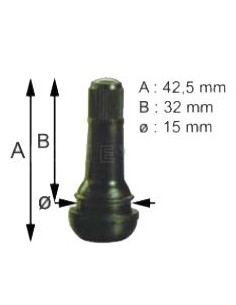 REF  TR413        Válvula TR413 para neumáticos  1
