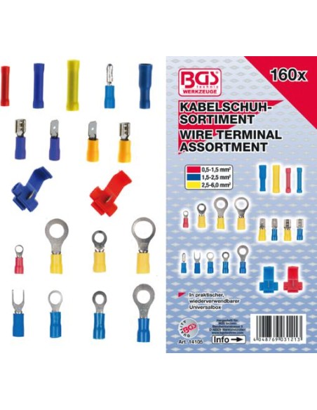 REF  14105  Surtido de terminales 160 piezas
