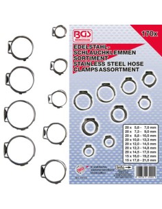 REF  14115        Surtido de abrazaderas de acero