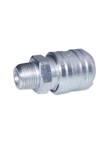 REF   142G  Enchufe rápido en acero Macho 1/2 gas