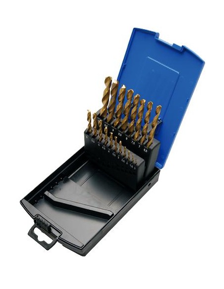 REF  2013  Juego de brocas espirales HSS nitrurado