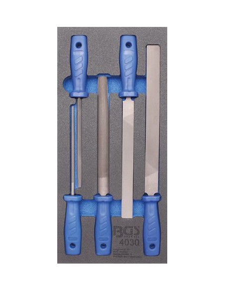 Bandeja para carro 1/3  Juego de limas  5 piezas