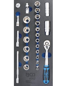 Bandeja para carro 1/3  Juego de llaves de vaso 10