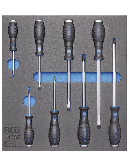 Bandeja para carro 2/3  Destornilladores planos y