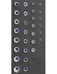 Bandeja para carro 1/3  Llaves de vaso 12 caras 6 