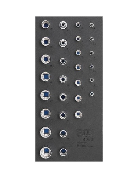 Bandeja para carro 1/3  Llaves de vaso 12 caras 6 