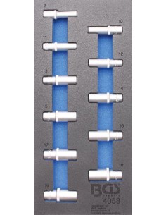 Bandeja para carro 1/3  Llaves de vaso hexagonal 1