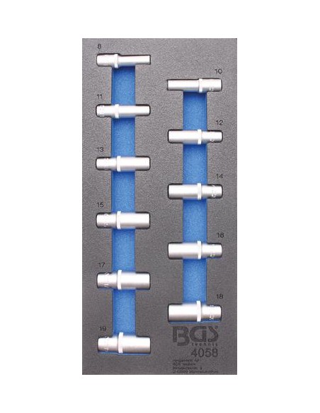 Bandeja para carro 1/3  Llaves de vaso hexagonal 1