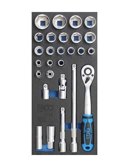 Bandeja para carro 1/3  Juego de llaves de vaso 12